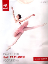 Rumpf Ballettstrumpfhose Footless 106 ohne Fuss Gr. 4/6, Rosa