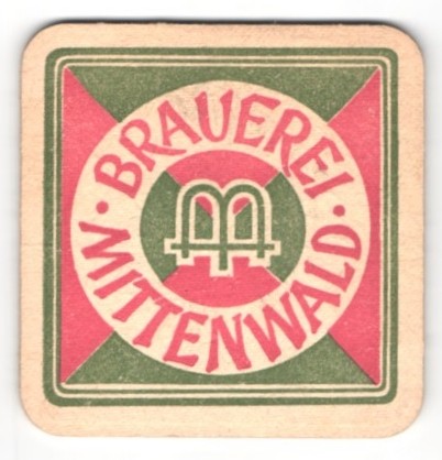 Bierdeckel mittenwald - bierdeckel,