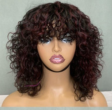 Perücke Echte Haare Fringe 