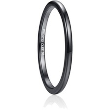 Wolframring Damen Herren 2mm