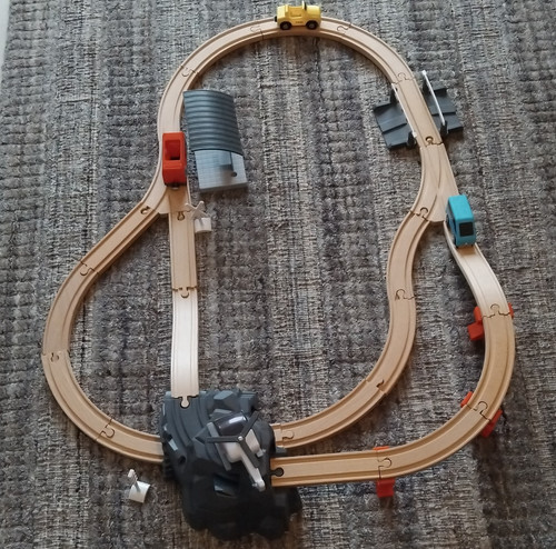 Holzeisenbahn set mit - holzeisenbahn-set,