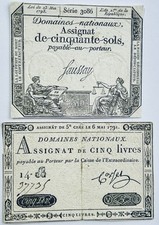 Alte banknoten 1791 - 2,