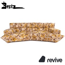 Bretz Cloud 7 Samt Stoff Ecksofa Gelb Gold Braun Sofa Couch Modular
