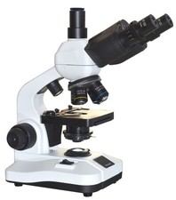 2500x Trinokular Labor Mikroskop S Plan Objektive Doppelt Licht, Vorne Info