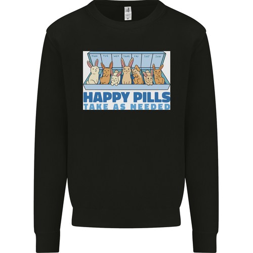 Bunny rabbit happy pills - bunny,