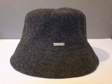 Seeberger Wollhut Hut Mutze Grau 100%Wolle