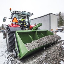 Salzstreuer 900 L 1,80 m Selbstladung Salz Winterdienst Sand Heckstreuer Traktor