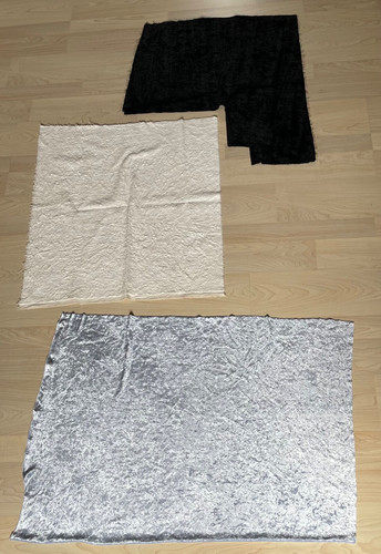 Stoff chenille reststücke - stoff,