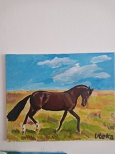 "Trabendes Pferd in der