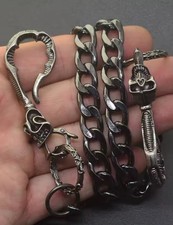 Geldbörse Kette Chrom Goth