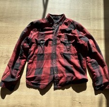 John Doe Herren Motorrad Hemd Jacke XL - John Doe - rot schwarz kariert