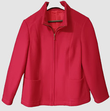 NEU! Wolljacke ATELIER GS Reißverschluss Gefüttert Rot Gr. 44k- s. Beschreibung!