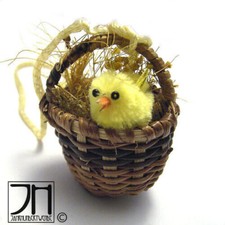 Ostern Oster Dekoration Korb mit Küken Aufhänger