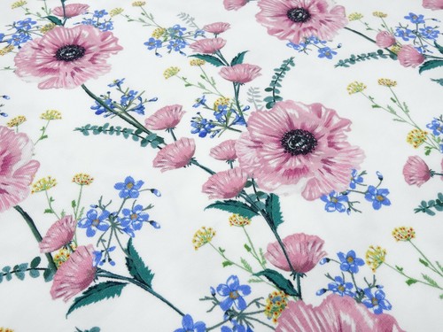 Stoff baumwolle jersey - baumwolle, blumen