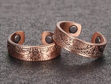 ✅ 2er Set 99,9% Kupfer Ring