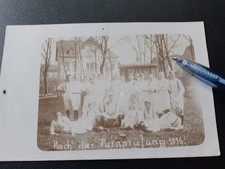 Ak Einsiedel Chemnitz Nach der Turnprüfung 1916 (Amtsberg, Gornau, defekt)