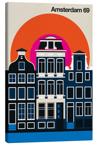Leinwandbild amsterdam bo - 69,