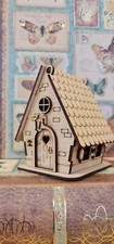 PUPPENHAUS, Miniatur Bausatz Modell "Holz Feenhaus"