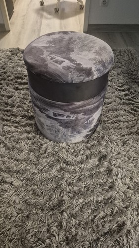 Sitzhocker samt vintage - sitzhocker, stil