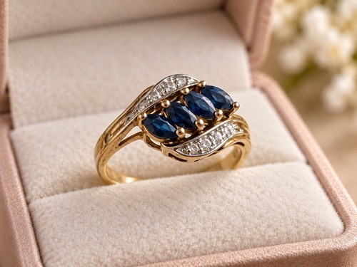 375 gold ring mit - gold, &