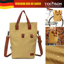 TOURBON Canvas Clip-on Fahrradtaschen Damen Schultertasche Fahrradtasche Geschen