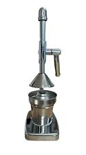 Saftpresse Fruchtpresse Obstpresse Früchtesaft Saft Presse Metall Chrom 400 ml