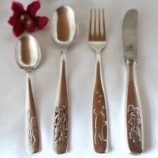 4 Teile Auerhahn Kinderbesteck Löffel Messer Gabel 90 Auflage / ev 578(11)