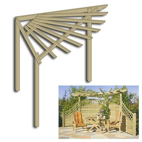 Eckpergola 240 220 - eckpergola, x