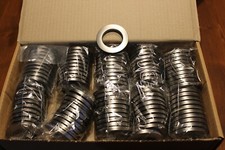 Gardinenösen Ringe 100 Stück Gardinenringe Edelstahl Optik Kunststoff Ösen