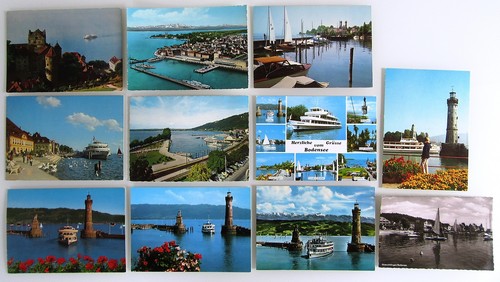 11x bodensee region postkarten - bodensee,