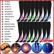 1-10Paar Kompressionsstrümpfe Kompressionssocken Thrombosestrümpfe Damen Herren