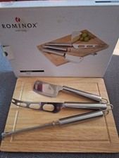 Käse Set Legno, 4 Teilig , Rominox , Holz , Edelstahl