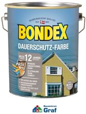 BONDEX Dauerschutz-Farbe Holzfarbe Schneeweiß, 4,0 Liter /#873231