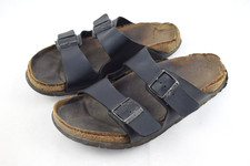 Birkenstock Arizona schwarz EU 43 Herren Sandalen Hausschuh stark gebraucht