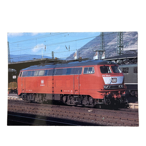 Postkarte zug eisenbahn lok - eisenbahn,