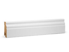 Hamburger Leiste Berliner Profil Sockelleiste ECO – Weiß folierte MDF Fußleiste