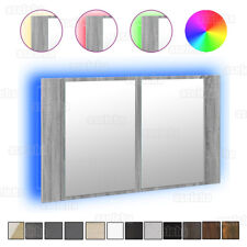 Spiegelschrank Bad mit Beleuchtung RGB Badspiegel Badezimmerschrank Schmink