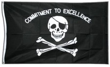 Fahne Pirat Commitment to