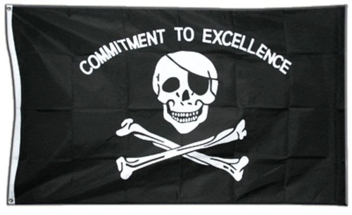 Fahne pirat commitment - pirat,