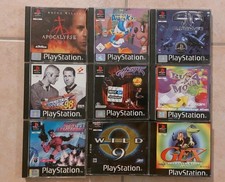 9 x PS1 Playstation 1 Spiele Konvolut Sammlungsauflösung, Apocalypse, G-Police