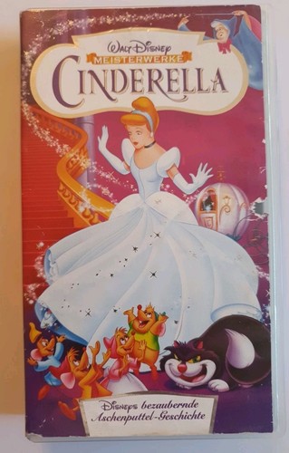 Vhs cinderella walt disney - vhs,
