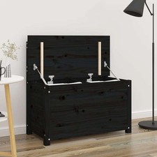 Sitzbank Schwarz 80x41x77 cm