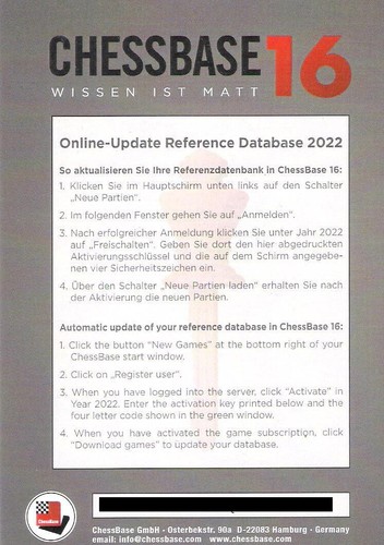 Chessbase online update - chessbase,