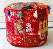 Rot bohemian hocker ottomane - rot,