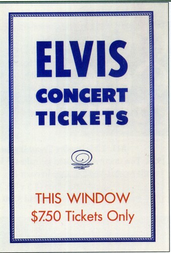 Elvis presley concert ticket - presley,