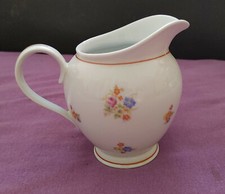 DDR Sahne Kännchen - Blumen Muster - Porzellanfabrik Kalk/Eisenberg/ Thüringen