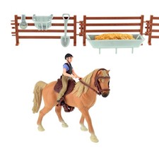 Spielzeug Pferd und Reiter Set