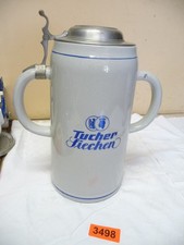 3498.    Alter Steingut Bierkrug   Tucher Siechen  Krug Bierkrug   5 L