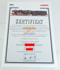 Märklin 37171 34171 ZERTIFIKAT Dampflok BR 52 1911 mfx DIGITAL Spur H0 INSIDER #