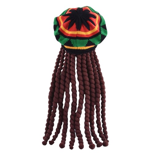 Rasta mütze mit - rasta-mütze,